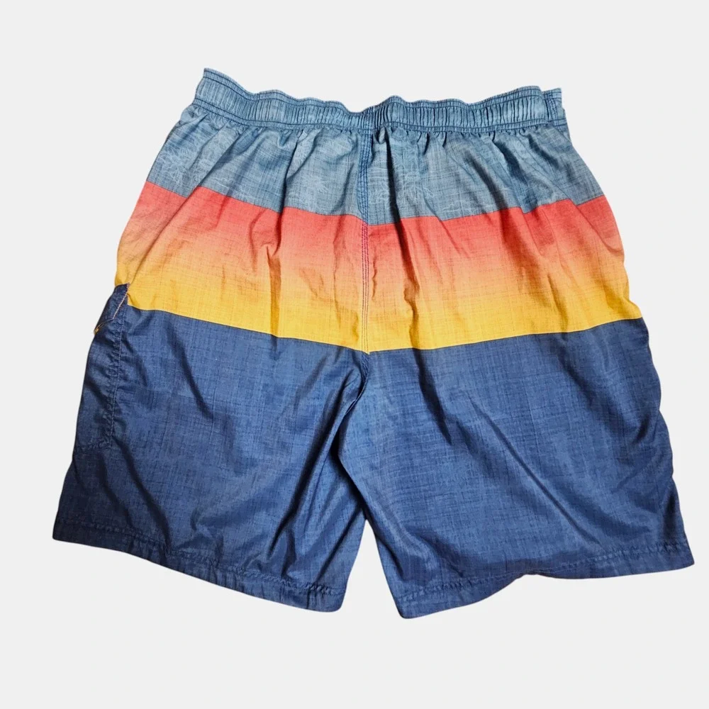 Speedo Etched Island E Board Trunks Swim Shorts‎ XL Polyester Surf Beach Summer